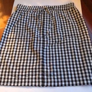 Skirt, never worn black and white checked